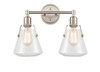 Luna - 2 Light - 18 inch - Satin Nickel - Bath Vanity Light (422-2W-SN-G4222-7)