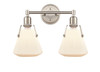 Luna - 2 Light - 18 inch - Satin Nickel - Bath Vanity Light (422-2W-SN-G4221-7)