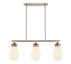 Genesis - 3 Light - 39 inch - Satin Nickel - Cord hung - Island Light (414-3I-SN-G4141-8)