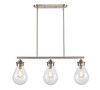 Genesis - 3 Light - 39 inch - Satin Nickel - Cord hung - Island Light (414-3I-SN-8CL)