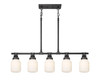 Somers - 5 Light - 43 inch - Weathered Zinc - Linear Pendant (472-5I-WZ-G472-6WH)