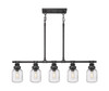 Somers - 5 Light - 43 inch - Weathered Zinc - Linear Pendant (472-5I-WZ-G472-6SDY)