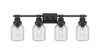 Somers - 4 Light - 33 inch - Textured Black - Bath Vanity Light (472-4W-TBK-G472-6SDY)