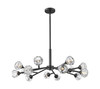 Aurora - 14 Light - 28 inch - Matte Black - Chandelier (465-14CR-BK-G465-CL)