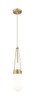 Milan - 1 Light - 4 inch - Brushed Brass - Pendant (452-1P-BB-G452-4GWH)