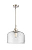 Bell - 1 Light - 12 inch - Polished Nickel - Mini Pendant (447-1S-PN-G72-L-LED)