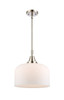 Bell - 1 Light - 12 inch - Polished Nickel - Mini Pendant (447-1S-PN-G71-L)