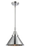 Briarcliff - 1 Light - 10 inch - Polished Chrome - Mini Pendant (447-1S-PC-M10-PC-LED)