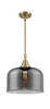 Bell - 1 Light - 12 inch - Antique Brass - Mini Pendant (447-1S-AB-G73-L-LED)