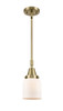 Bell - 1 Light - 5 inch - Antique Brass - Mini Pendant (447-1S-AB-G51)