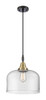 Bell - 1 Light - 12 inch - Black Antique Brass - Mini Pendant (447-1P-BAB-G72-L)