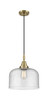 Bell - 1 Light - 12 inch - Antique Brass - Mini Pendant (447-1P-AB-G74-L)