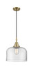 Bell - 1 Light - 12 inch - Antique Brass - Mini Pendant (447-1P-AB-G72-L)