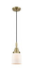 Bell - 1 Light - 5 inch - Antique Brass - Mini Pendant (447-1P-AB-G51)
