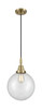 Beacon - 1 Light - 10 inch - Antique Brass - Mini Pendant (447-1P-AB-G202-10)