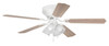 52" Brilliante Ceiling Fan in White (BRC52WW5C)