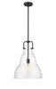 Haverhill - 1 Light - 14 inch - Matte Black - Stem hung - Pendant (494-1S-BK-G594-14)