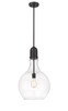 Amherst - 1 Light - 14 inch - Matte Black - Stem hung - Pendant (492-1S-BK-G582-14)