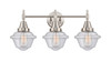 Oxford - 3 Light - 26 inch - Satin Nickel - Bath Vanity Light (447-3W-SN-G534)
