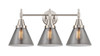 Cone - 3 Light - 26 inch - Satin Nickel - Bath Vanity Light (447-3W-SN-G43)