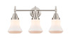 Bellmont - 3 Light - 24 inch - Satin Nickel - Bath Vanity Light (447-3W-SN-G191-LED)