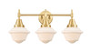 Oxford - 3 Light - 26 inch - Satin Gold - Bath Vanity Light (447-3W-SG-G531)