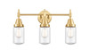 Dover - 3 Light - 23 inch - Satin Gold - Bath Vanity Light (447-3W-SG-G314)