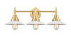 Halophane - 3 Light - 27 inch - Satin Gold - Bath Vanity Light (447-3W-SG-G1)