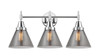 Cone - 3 Light - 26 inch - Polished Chrome - Bath Vanity Light (447-3W-PC-G43-LED)