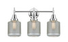 Stanton - 3 Light - 24 inch - Polished Chrome - Bath Vanity Light (447-3W-PC-G262-LED)