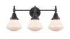 Olean - 3 Light - 25 inch - Matte Black - Bath Vanity Light (447-3W-BK-G321)