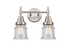 Canton - 2 Light - 14 inch - Satin Nickel - Bath Vanity Light (447-2W-SN-G184S)