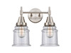 Canton - 2 Light - 15 inch - Satin Nickel - Bath Vanity Light (447-2W-SN-G184)