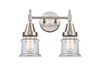 Canton - 2 Light - 14 inch - Satin Nickel - Bath Vanity Light (447-2W-SN-G182S)