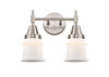 Canton - 2 Light - 14 inch - Satin Nickel - Bath Vanity Light (447-2W-SN-G181S-LED)