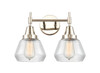Fulton - 2 Light - 16 inch - Polished Nickel - Bath Vanity Light (447-2W-PN-G172)