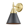 Appalachian - 1 Light - 8 inch - Satin Gold - Sconce (447-1W-SG-M13-BK)