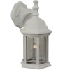 Hex Style Cast 1 Light Medium Outdoor Wall Lantern in Textured White (Z294-TW)