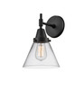 Cone - 1 Light - 8 inch - Matte Black - Sconce (447-1W-BK-G42)