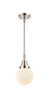 Beacon - 1 Light - 6 inch - Polished Nickel - Mini Pendant (447-1S-PN-G201-6-LED)