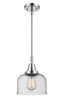 Bell - 1 Light - 8 inch - Polished Chrome - Mini Pendant (447-1S-PC-G74)