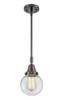 Beacon - 1 Light - 6 inch - Oil Rubbed Bronze - Mini Pendant (447-1S-OB-G202-6-LED)
