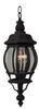 French Style 1 Light Outdoor Pendant In Textured Matte Black (Z321-TB)