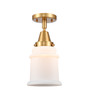 Canton - 1 Light - 6 inch - Satin Gold - Flush Mount (447-1C-SG-G181-LED)