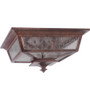 Argent II 3 Light Outdoor Flushmount in Aged Bronze (Z1367-AG)