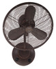 Bellows I 14" 3-Blade Indoor/Outdoor (Damp) Wall Fan in Aged Bronze Textured w/ Aged Bronze Blades; Not Light Kit Adaptable (BW116AG3)