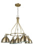 Timarron 5 Light Down Chandelier in Legacy Brass (35925-LB)
