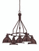 Timarron 5 Light Down Chandelier in Aged Bronze Brushed (35925-ABZ)