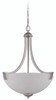 Almeda 3 Light Inverted Pendant In Satin Nickel (37743-SN)