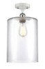Cobbleskill - 1 Light - 9 inch - White Polished Chrome - Semi-Flush Mount (516-1C-WPC-G112-L-LED)